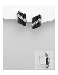 Marcasite Earrings In 92.5 Sterling Silver