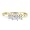 1 1/2ct Three Princess Diamond Ring in 14K Yellow Gold.