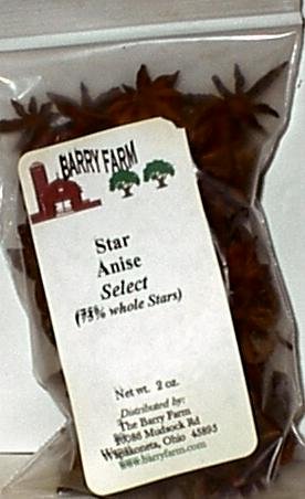 Anise Star, Whole Select, 2 oz. by Barry Farm