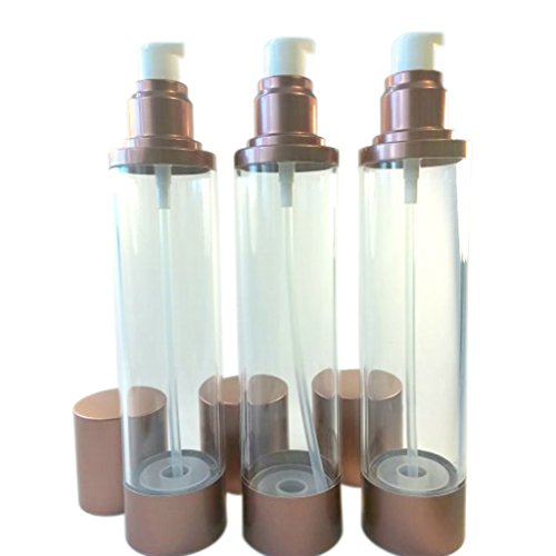 Skin Care Treatment Refillable Pumps and Sprays in 4 / 6 ounce sizes in Sets for Professional or Home use. Beautiful copper finish with clear container - Refillable. Non-airless, accurate action.