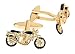 Gold plated and black enamel motorbike cufflinks with presentation box