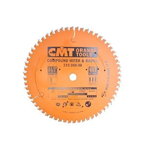 CMT 219.060.08 8-1 2 x 60 Tooth, .102 Kerf, 5 8 Bore Miter and Radial Arm Circular Saw Blade by CMT
