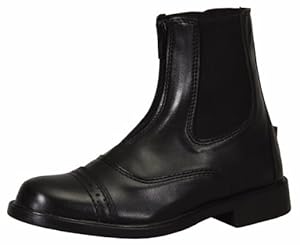 TuffRider Women's Starter Front Zip Paddock Boots, Black, 8