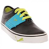 PUMA El Ace JR Sneaker (Little Kid/Big Kid),Black/Hawaiian Ocean,5.5 M US Big Kid
