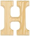 Wood Letters 6"-Letter H