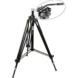 Manfrotto 501HDV,028B Video Kit Includes 501HDV Pro Video Head and 028B Triman Tripod (Black)