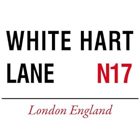 White Hart Lane N17 London Street Sign - Steel, 20 x 15cms