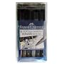 PITT Artists Brush Pen Set- MANGA Grey Set of Six