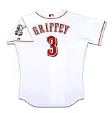 Ken Griffey Jr. Autographed Cincinnati Reds Home/White #3 Jersey (UDA)