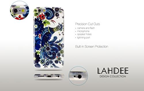 iPhone 6 Case, Lahdee® Collection iPhone 6 (4.7) [Floral Ukrainian design] silicone protective case, Non-Slip, Thin, Exact-Fit, No Peeling, Scratch Resistance for iPhone 6 (4.7)