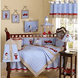 JoJo Designs 9-Piece Baby Crib Bedding Set - Frankie's Firetruck Boutique
