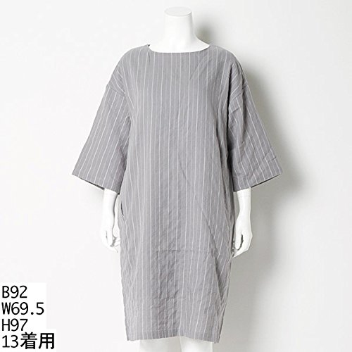 アースミュージック＆エコロジー大きいサイズ(earthmusic&ecology) 【大きいサイズ】シャーリングストライプワンピース