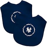 Baby Fanatic Team Color Bibs, NY Yankees, 2-Count