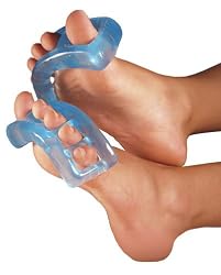 Healthy Toes Gel Toe Stretcher for Foot Pain, Bunions, Achilles Tendon, Plantar Fascia - BLUE - LARGE