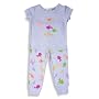 B.T. Kids   Toddler Girls 2 Piece Short Sleeved Cotton Pajama Set  White  Pink