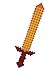 8 Bit Pixelated Foam Fire Sword Toy 30