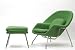 Eero Saarinen Womb Chair & Ottman - In Green