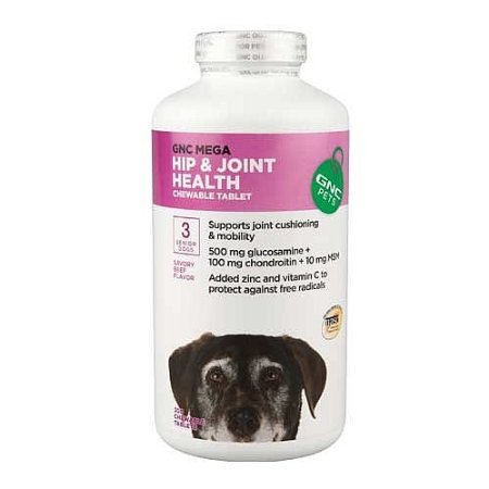 GNC Mega Hip & Joint Health / Stage 3 Senior Dogs - Beef Flavor 300 Chewable Tabs
