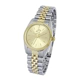 NFL Women's PA10042 Carolina Panthers All Pro Two-Tone Metal Watch