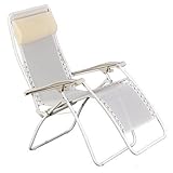 Faulkner XL Recliner White Mesh with Padded Arms