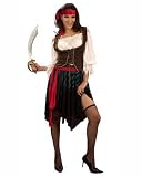 Damen-Kost�m Piratin, Einheitsgr��e -Piraten-Frau-Seer�uber-
