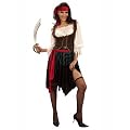 Damen-Kost�m Piratin, Einheitsgr��e -Piraten-Frau-Seer�uber-