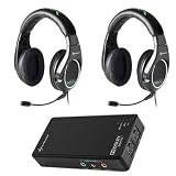gaming headset Sharkoon X Tatic True 5 1 Dolby Digital Surround Sound Gaming Headset 2 Pack Bundle Video Game gaming headset