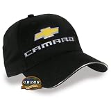 Camaro Bowtie Hat with Metal Logo (Apparel Clothing) by Gregs Automotive LLC