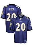 Ed Reed Purple Reebok NFL Premier Baltimore Ravens Jersey - Large