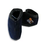 Hang Ten - Toddler Boys Zipper Fleece Slipper, Blue