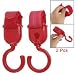 Baby Stroller Red Strap Fixed Clothes Gadgets Plastic Hanger Hook 2 Pcs