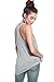 Alexander + David Womens Basic Fitted Tank Top - Long Round Scoop Neck Blouse
