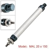 20mm Bore 150mm Length Stroke Dual Action Air Cylinder