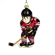 Chicago Blackhawks NHL Glass Hockey Player Ornament (4")