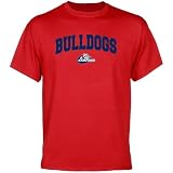 NCAA Samford Bulldogs Red Logo Arch T-shirt