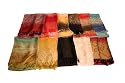 Poly Silk Patterned Pashmina Style Shawl