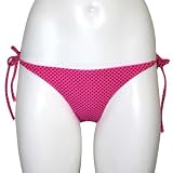 Volcom The Mixer Rev Tie Side Skimpy Swimsuit Bottoms Bright Pink