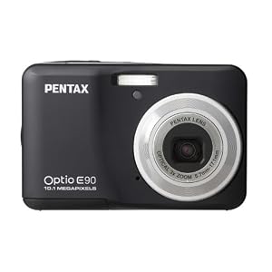Pentax Optio E90 10 MP Digital Camera with 3x Optical Zoom and 2.7-Inch LCD (Black)