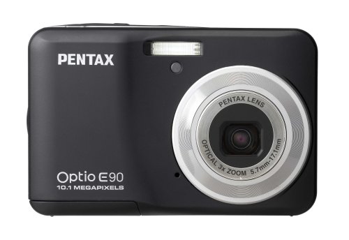 Pentax Optio E90 10 MP Digital Camera with 3x Optical Zoom and 2.7-Inch LCD (Black)