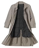 TravelSmith - Mens Button-In Trench Raincoat Liner