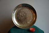 Advent Colonial 21cm Scratched Gold Plate