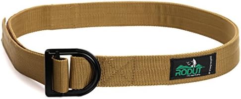 RodutTM Survival Tactical Belt Military Belt CQB (Desert Sand Brown, Large)