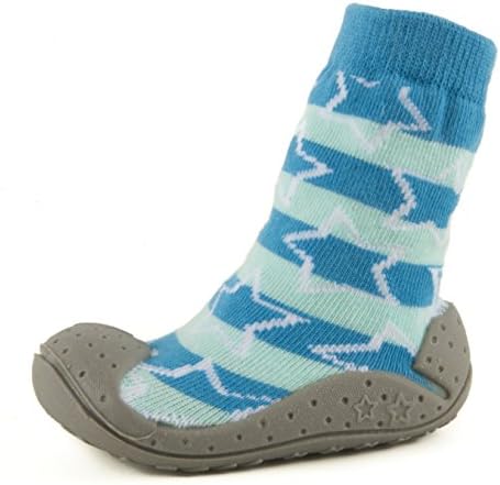COMObaby Infant Toddler Non-Skid Rubber Sole Socks Sky Star size 7-12 125 mm