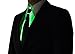 NEON NIGHTLIFE Light Up Neck Tie Men's Fiber Optic Novelty Lighted, Green