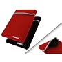 COOL BANANAS Neoprene Sleeve Zipit - Bag Pocket for Samsung NC10, N130, N310 in black/red