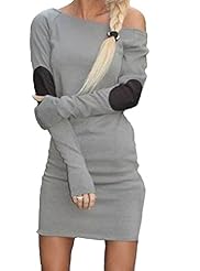 Scoop Neck One Shoulder Elbow Length Sleeves  Empire   Waistline Bandage Dress  With a Bow(s)