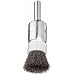 Weiler Wire End Brush, Banded, Solid End, Round Shank, Steel, Crimped Wire