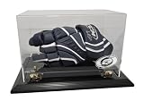 Carolina Hurricanes Hockey Glove Display Case with Black Finish Base