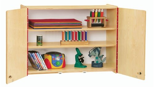 Jonti-Craft 0945JC Locking Wall Cabinet, Natural Birch