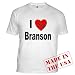 I Love Branson Missouri Front Love Fitted T-Shirt by CafePress